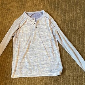 Lululemon medium 3 button athletic shirt.